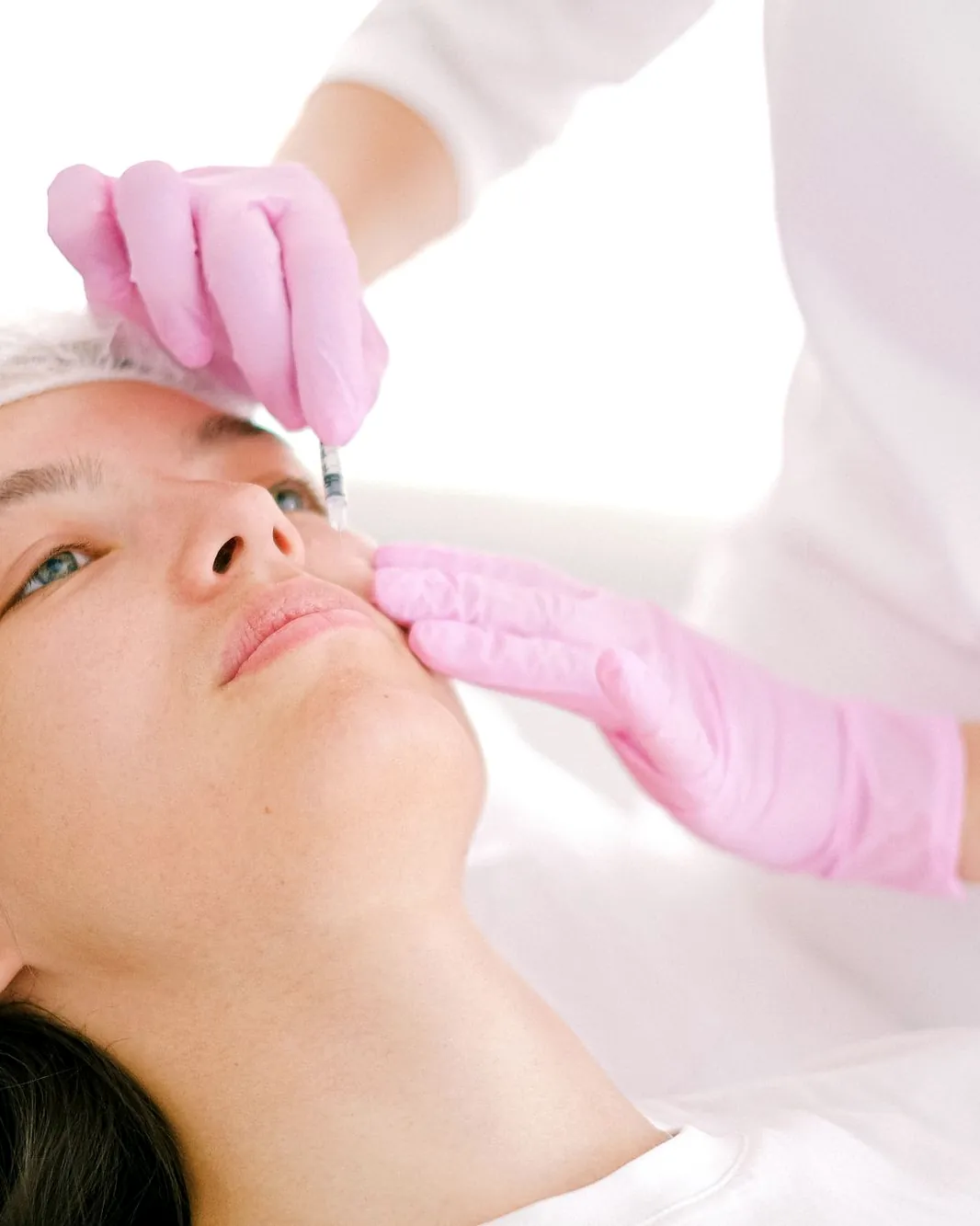 Aesthetic treatment in progress
