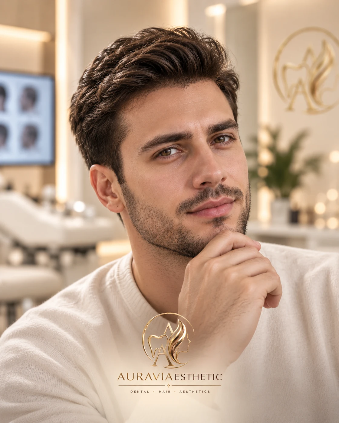 Hair transplant result at Auravia Esthetic