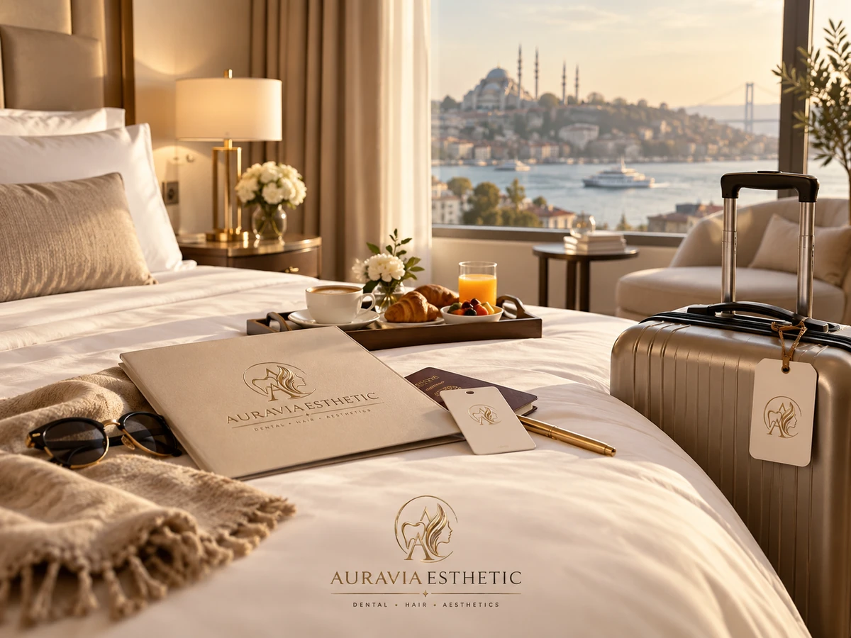 Hotel suite with Istanbul view for patients